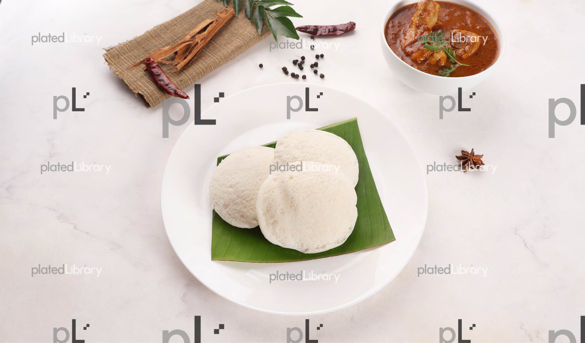Idli Chicken Curry
