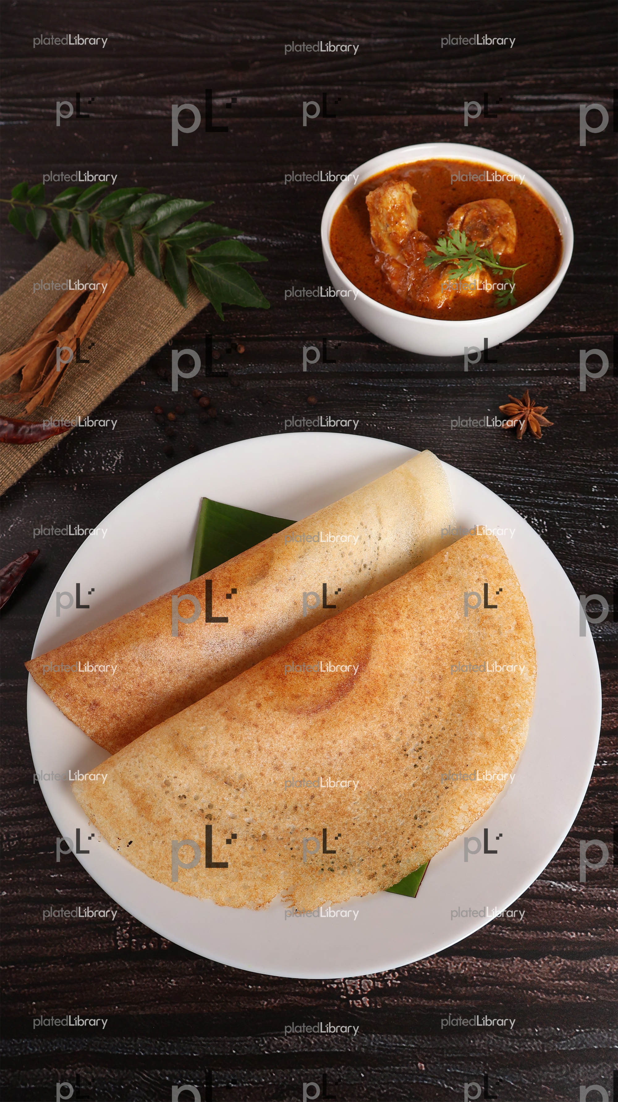 Dosa Chicken Curry