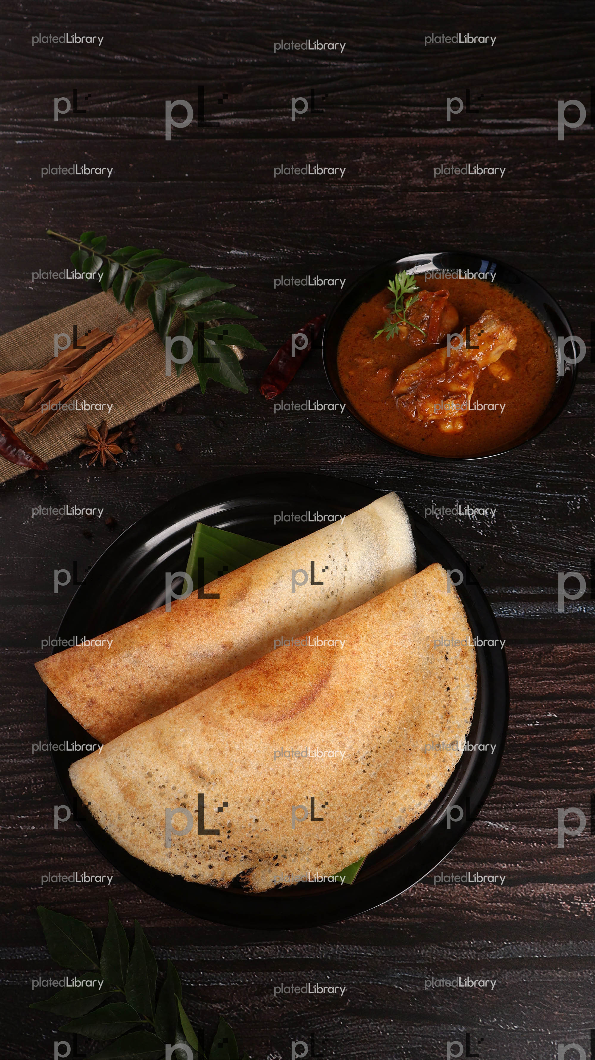 Dosa Chicken Curry