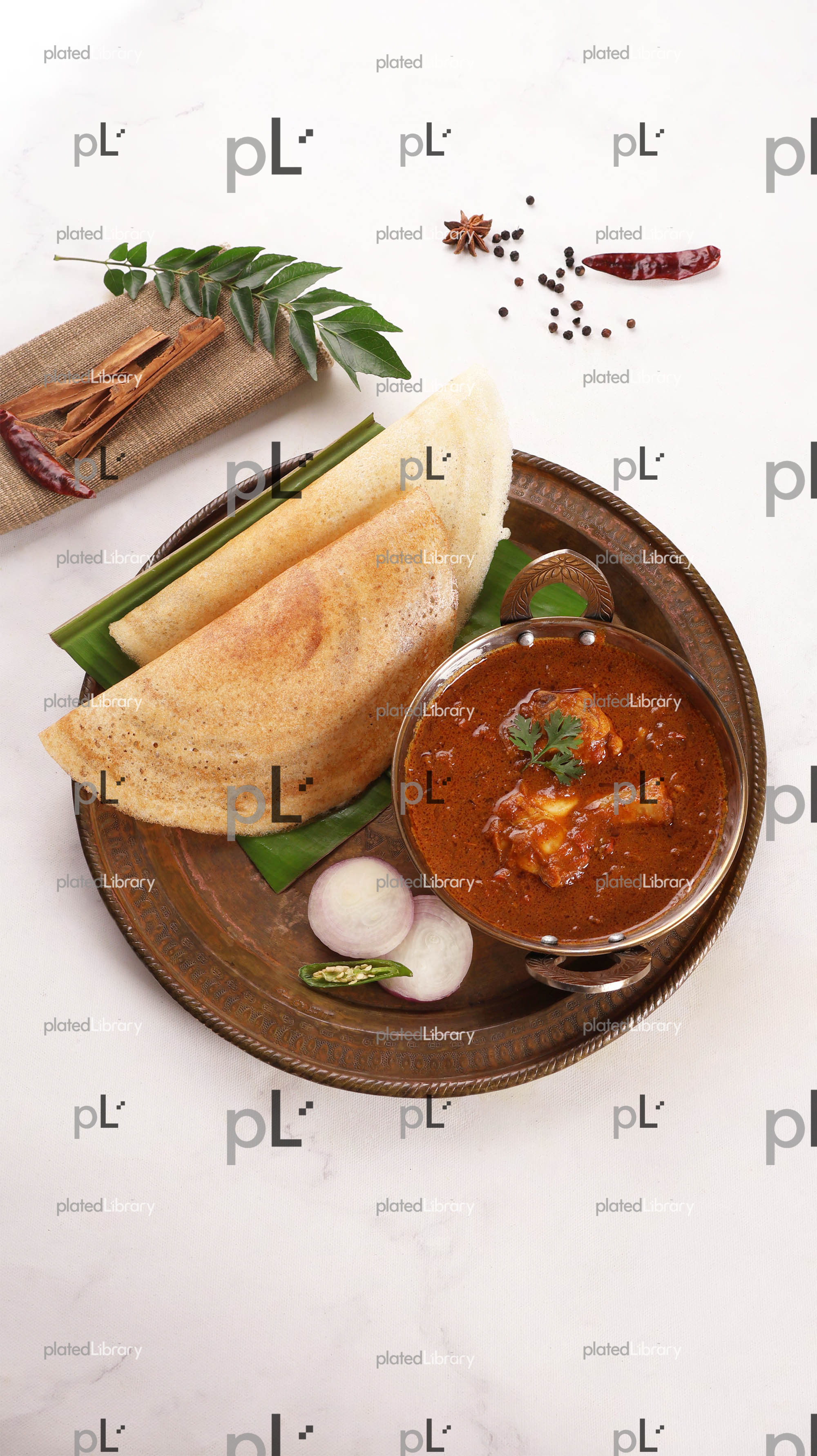 Dosa Chicken Curry