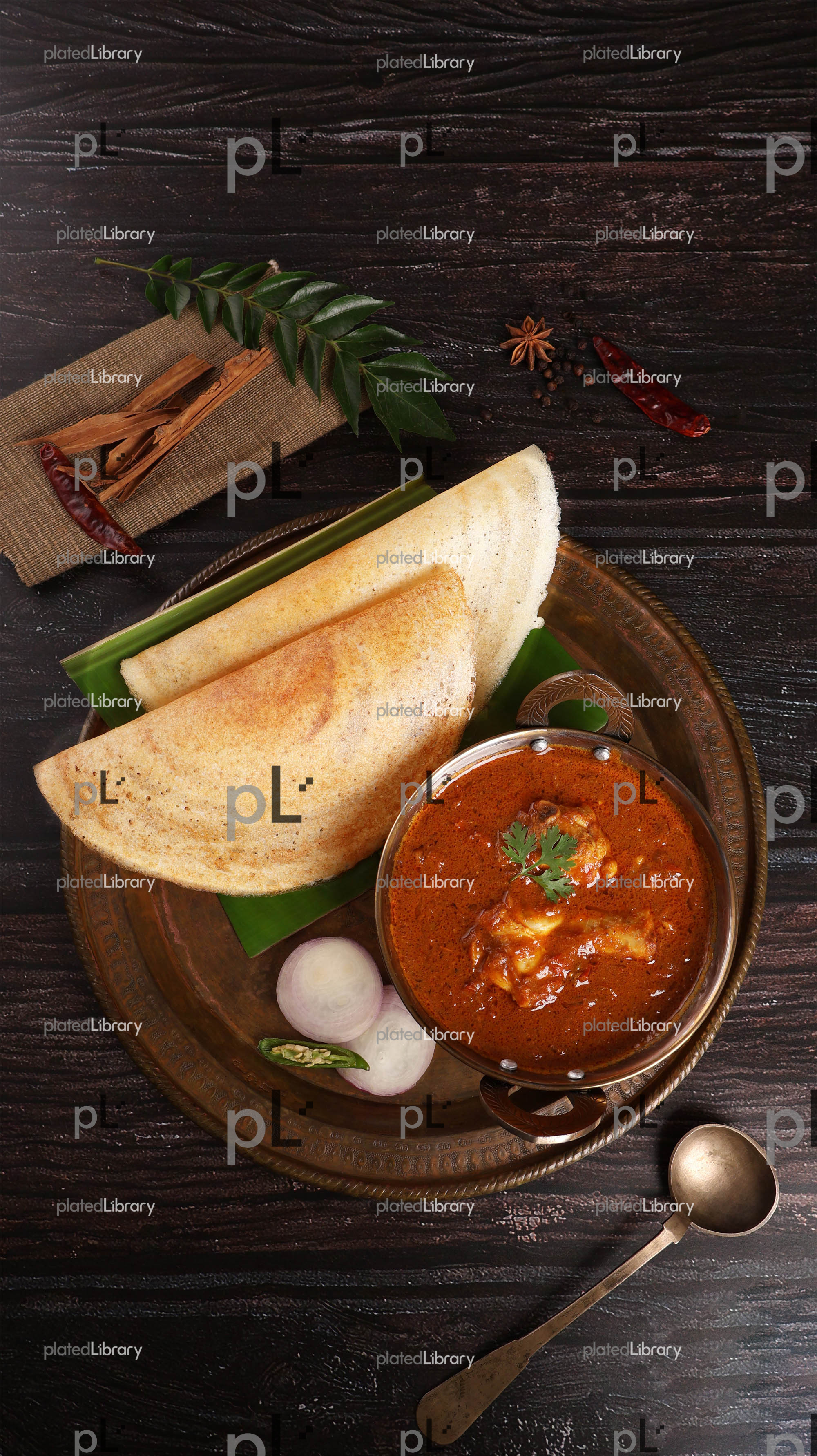 Dosa Chicken Curry